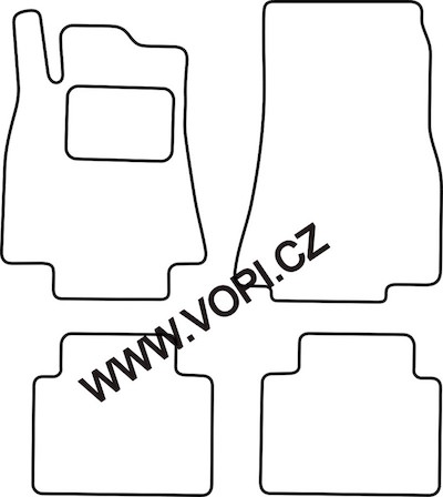 Autokoberce Mercedes B W245 HB 2005 - 2011  Autofit (2940)